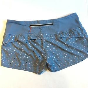 Lululemon speed shorts activewear blue size 10